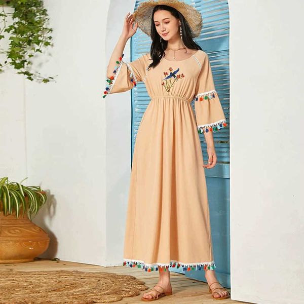 luxury goods casual dresses mxz-145 women's 2023 round neck tassel middle sleeve high waist long casual dresses, Black;gray
luxury goods casual dresses mxz-145 women's 2023 round neck tassel middle sleeve high waist long casual dresses, Black;gray
