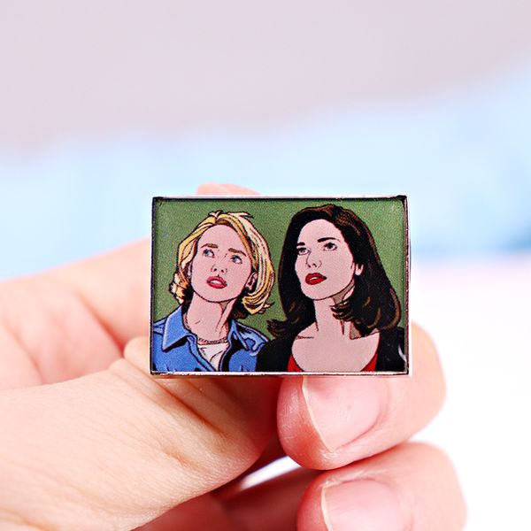 dark puzzles movie muhrando poster vintage cartoon art brooch cute anime movies games hard enamel pins collect metal cartoon brooch, Blue
dark puzzles movie muhrando poster vintage cartoon art brooch cute anime movies games hard enamel pins collect metal cartoon brooch, Blue