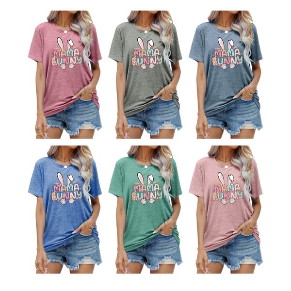 women's t-shirt easter mom bunny letter print t-shirt cute rabbit graphic short sleeve o-neck mother day holiday pullover, White
women's t-shirt easter mom bunny letter print t-shirt cute rabbit graphic short sleeve o-neck mother day holiday pullover, White