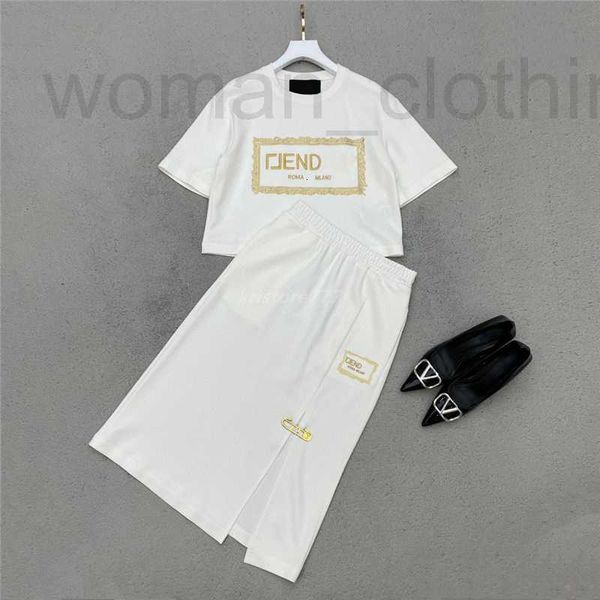 designer women summer two piece dress sets outfit suits with letter embroidery 2022 girls milan runway outwear jersey t-shirt tee and skirts, White
designer women summer two piece dress sets outfit suits with letter embroidery 2022 girls milan runway outwear jersey t-shirt tee and skirts, White