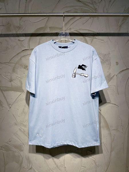 xinxinbuy men designer tee t shirt 23ss multi-tools embroidery hammer short sleeve cotton women black blue white khaki xs-2xl, Black;brown 
xinxinbuy men designer tee t shirt 23ss multi-tools embroidery hammer short sleeve cotton women black blue white khaki xs-2xl, Black;brown