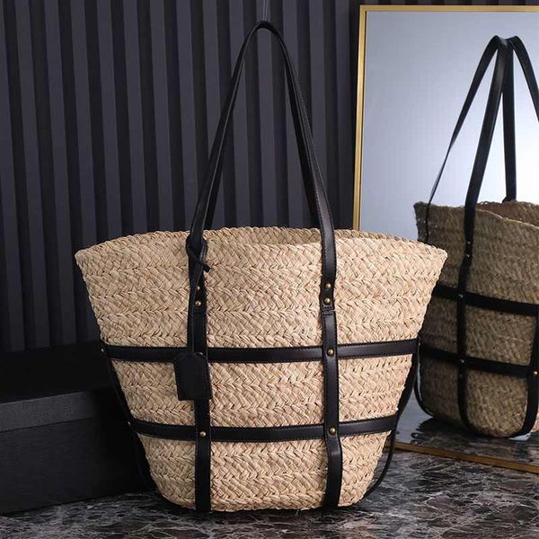 panier lafite grass tote bag women beach handbag purse fashion letters leather handle gold nail summer basket shoulder bags 40cm
panier lafite grass tote bag women beach handbag purse fashion letters leather handle gold nail summer basket shoulder bags 40cm