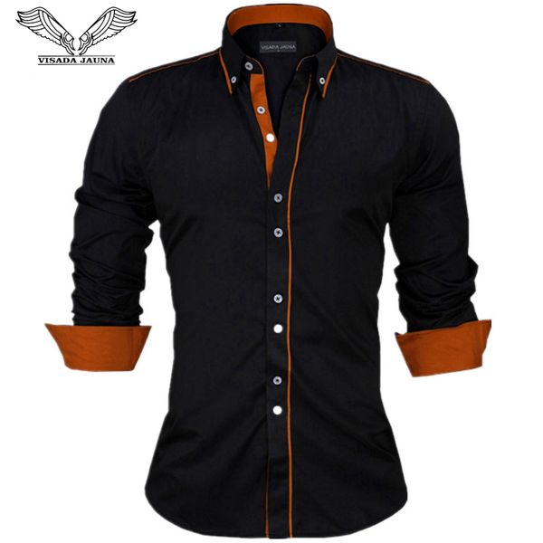 men's casual shirts visada jauna men shirts europe size arrivals slim fit male shirt solid long sleeve british style cotton men's, White;black
men's casual shirts visada jauna men shirts europe size arrivals slim fit male shirt solid long sleeve british style cotton men's, White;black