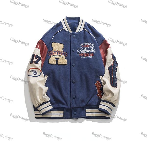 men's jackets american brand baseball uniform jacket men autumn trend handsome allmatch loose stitching casual embroidered jacket 23030, Black;brown
men's jackets american brand baseball uniform jacket men autumn trend handsome allmatch loose stitching casual embroidered jacket 23030, Black;brown