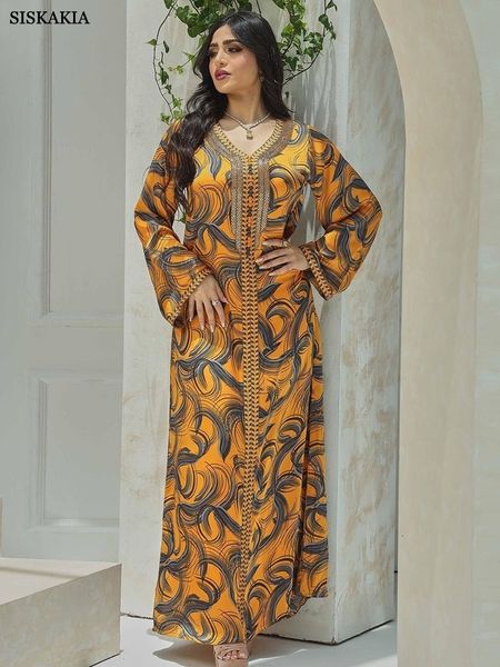 ethnic clothing dubai abaya for women print dress diamonds tape trim vneck kaftan moroccan robe ramadan ladies turkish dresses 230302, Red
ethnic clothing dubai abaya for women print dress diamonds tape trim vneck kaftan moroccan robe ramadan ladies turkish dresses 230302, Red