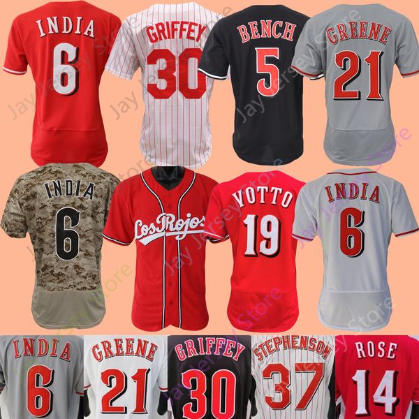 baseball jersey jonathan india ken griffey joey votto hunter greene johnny bench wil myers pete rose senzel larkin benson fairchild fraley f, Blue;black
baseball jersey jonathan india ken griffey joey votto hunter greene johnny bench wil myers pete rose senzel larkin benson fairchild fraley f, Blue;black