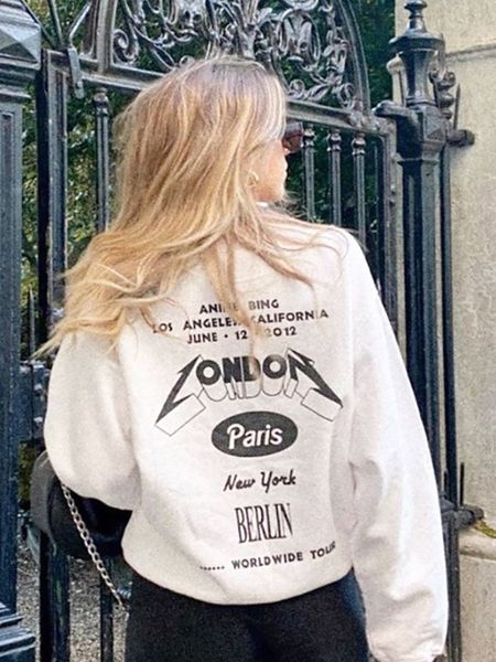 women's hoodies sweatshirts rowling chic letter graphic print washed cotton sweatshirt women long sleeve o neck pullovers causal classi, Black
women's hoodies sweatshirts rowling chic letter graphic print washed cotton sweatshirt women long sleeve o neck pullovers causal classi, Black