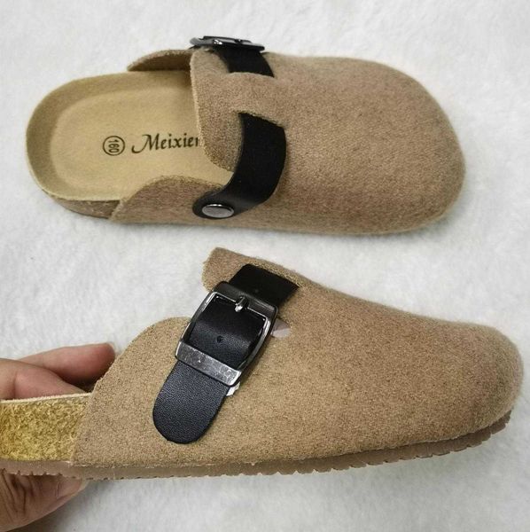 slipper girls slippers kids cork home shoes baby boys children fashion suede casual sandals 2019 spring comfortable children belt buckle t23, Black;grey
slipper girls slippers kids cork home shoes baby boys children fashion suede casual sandals 2019 spring comfortable children belt buckle t23, Black;grey