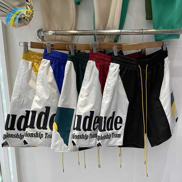 yellow blue green black red patchwork splicing rhude shorts men women 1 1 inside mesh moonlight sunset rhude breeches with tags, White;black
yellow blue green black red patchwork splicing rhude shorts men women 1 1 inside mesh moonlight sunset rhude breeches with tags, White;black