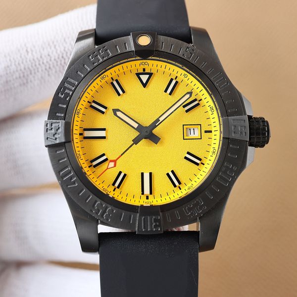 mens watchs automatic mechanical movement watches 44mm fashion business rubber designer watches montre, Slivery;brown
mens watchs automatic mechanical movement watches 44mm fashion business rubber designer watches montre, Slivery;brown