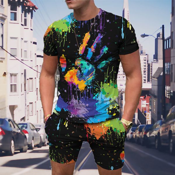 mens tracksuits arrival tracksuit clothing splatter colorful paint stains palm 3d print casual t shirtshorts 2 piece set 230228, Gray
mens tracksuits arrival tracksuit clothing splatter colorful paint stains palm 3d print casual t shirtshorts 2 piece set 230228, Gray