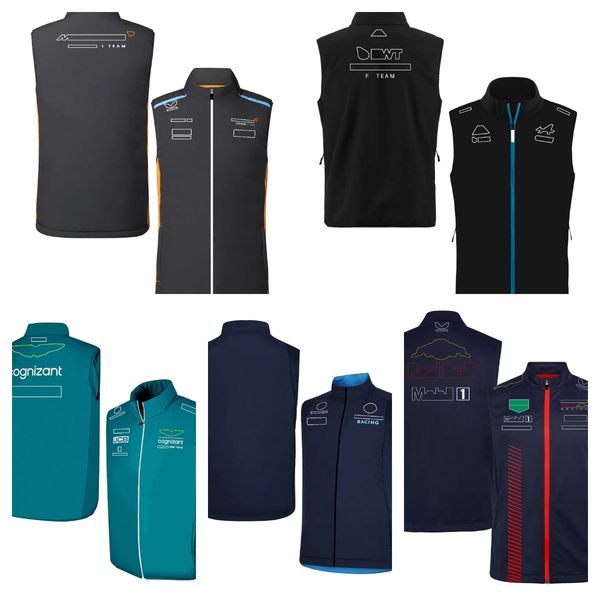 2023 new f1 racing suit team sleeveless spring, summer, autumn and winter zipper vest racer customized with the same paragraph.
2023 new f1 racing suit team sleeveless spring, summer, autumn and winter zipper vest racer customized with the same paragraph.