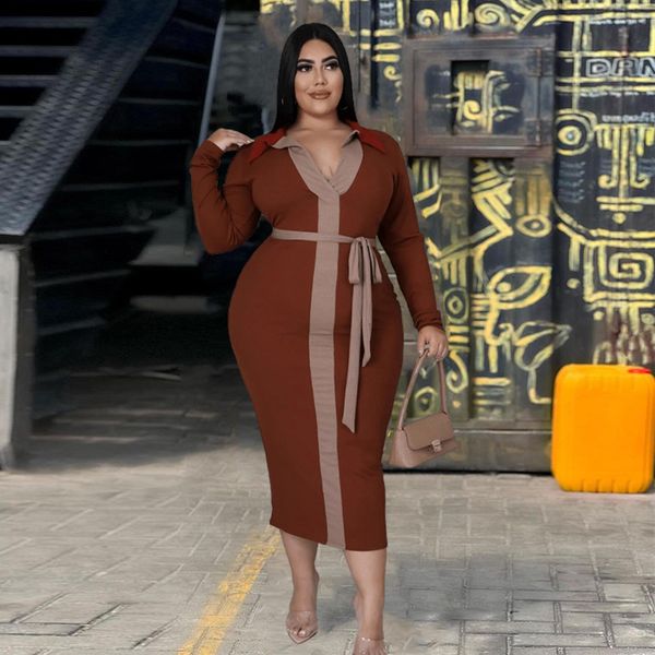plus size dresse dresses plus size clothing wholesale shirt dress elegant bodycon ladies brown dress drop 230302, Black
plus size dresse dresses plus size clothing wholesale shirt dress elegant bodycon ladies brown dress drop 230302, Black