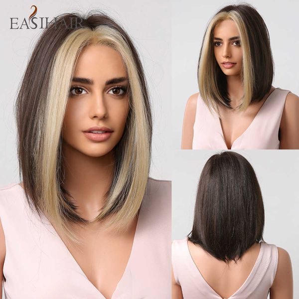 synthetic wigs easihair dark brown short bob wigs blonde highlight synthetic natural hair for black women cosplay heat resistant wig 230227
synthetic wigs easihair dark brown short bob wigs blonde highlight synthetic natural hair for black women cosplay heat resistant wig 230227