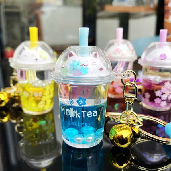 key rings cartoon cute cat milk tea cup keychain oil liquid quicksand kitten acrylic floating keyring pendant for women backpack keyfob r230, Slivery;golden
key rings cartoon cute cat milk tea cup keychain oil liquid quicksand kitten acrylic floating keyring pendant for women backpack keyfob r230, Slivery;golden