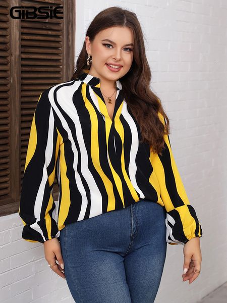 womens blouses shirts gibsie plus size notched neck casual striped women blouses spring long sleeve elegant office ladies korean blouse 2303, White
womens blouses shirts gibsie plus size notched neck casual striped women blouses spring long sleeve elegant office ladies korean blouse 2303, White