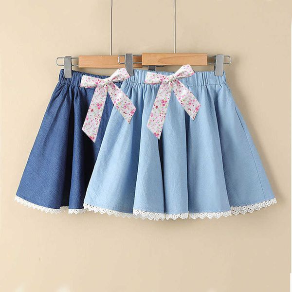 skirts girls jean skirt with floral belt kids outfit 4 to14 year big children's lace stitching dress 2022 summer teenagers clothes t230, Blue
skirts girls jean skirt with floral belt kids outfit 4 to14 year big children's lace stitching dress 2022 summer teenagers clothes t230, Blue