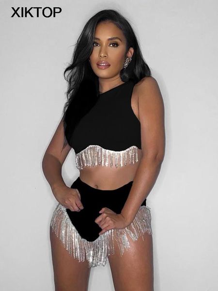 two piece dress xikknit women split skirt suits oneck slim cropped tank female 2 sets spring elegant streetwear outfits 230302, White
two piece dress xikknit women split skirt suits oneck slim cropped tank female 2 sets spring elegant streetwear outfits 230302, White