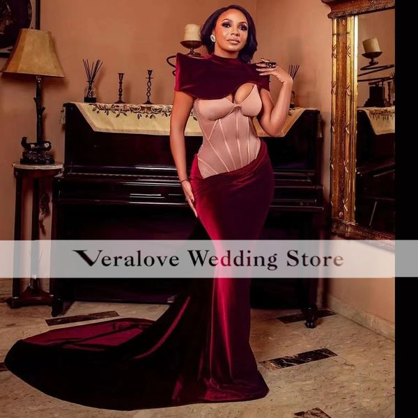 women formal dresses mermaid with jacket velvet 2023 prom gowns african burgundy evening party dress vestidos arabes, Black
women formal dresses mermaid with jacket velvet 2023 prom gowns african burgundy evening party dress vestidos arabes, Black