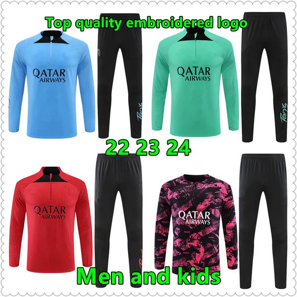22 23 24 psgs men and kids soccer tracksuit jersey maillot set messis mbappe mens football jerseys training tracksuits jacket chandal survet, Black
22 23 24 psgs men and kids soccer tracksuit jersey maillot set messis mbappe mens football jerseys training tracksuits jacket chandal survet, Black