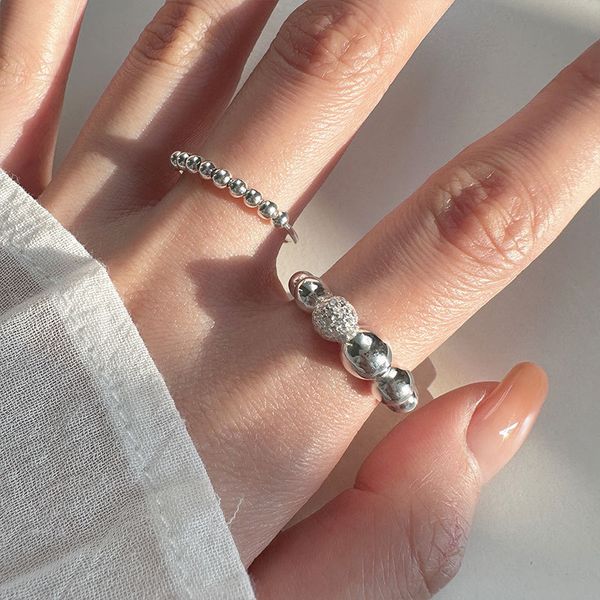 100% 925 sterling silver beads open size ring adjustable geometric statement rings wedding party gifts
100% 925 sterling silver beads open size ring adjustable geometric statement rings wedding party gifts