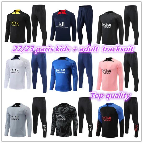 2022 2023 paris and kids tracksuit half zipper jacket survetement 22 23 chandal futbol mbappe football soccer psgs child boy training, Black
2022 2023 paris and kids tracksuit half zipper jacket survetement 22 23 chandal futbol mbappe football soccer psgs child boy training, Black