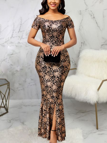 casual dresses floral print dress fashion spring slim fit off shoulder slit robes femme elegant african ankle length retro evening party 230, Black;gray
casual dresses floral print dress fashion spring slim fit off shoulder slit robes femme elegant african ankle length retro evening party 230, Black;gray