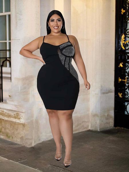 plus size dresses parti backless women spaghetti strap short black diamonds size wholesale bulk drop 230302
plus size dresses parti backless women spaghetti strap short black diamonds size wholesale bulk drop 230302