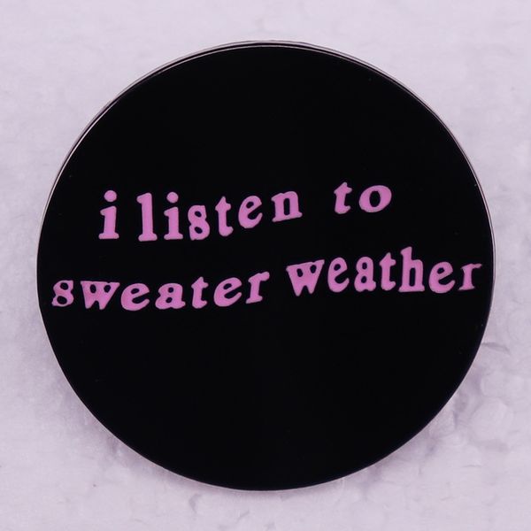 i listen to sweater weather pin cute anime movies games hard enamel pins collect metal cartoon brooch backpack hat bag collar lapel badges, Blue
i listen to sweater weather pin cute anime movies games hard enamel pins collect metal cartoon brooch backpack hat bag collar lapel badges, Blue