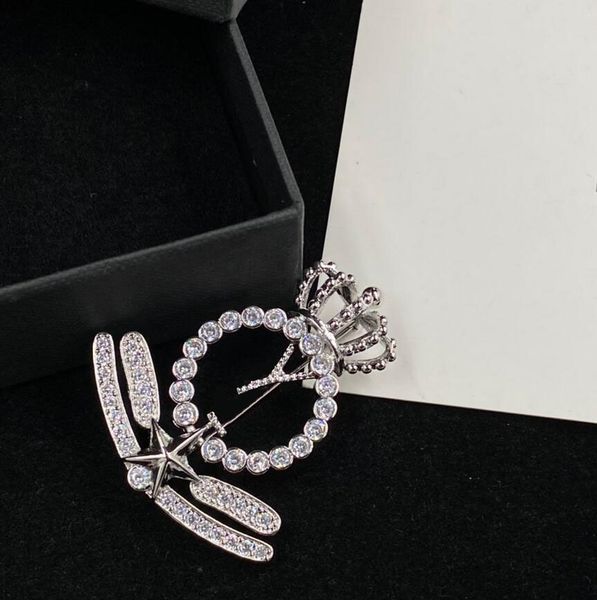 luxury full diamond crown letter pins brooches men women brand designer silver brooch party jewelry suit accessories lover's gift with, Gray
luxury full diamond crown letter pins brooches men women brand designer silver brooch party jewelry suit accessories lover's gift with, Gray