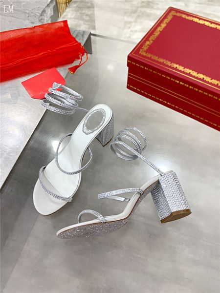 rene caovilla women's cleo wrap heeled sandals crystal silver come with box quality, Black
rene caovilla women's cleo wrap heeled sandals crystal silver come with box quality, Black