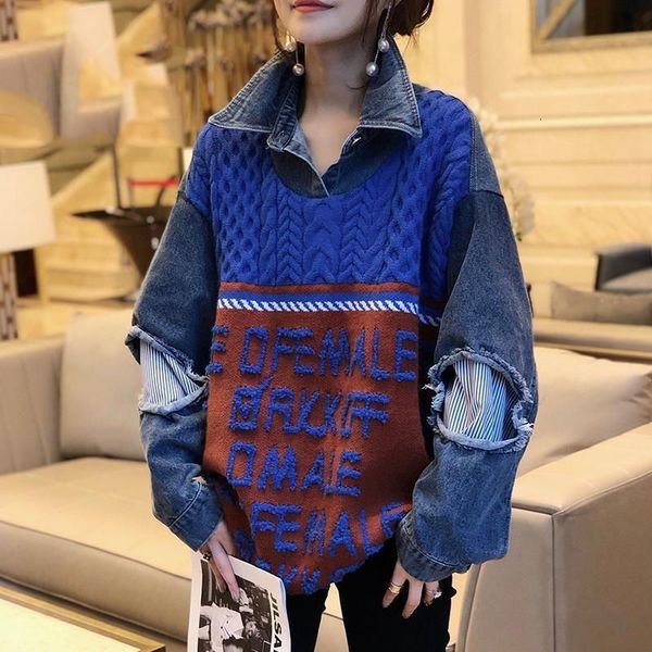 women's hoodies sweatshirts arrival autumn women loose casual long sleeve turn-down collar pullovers letter print patchwork cotton deni, Black
women's hoodies sweatshirts arrival autumn women loose casual long sleeve turn-down collar pullovers letter print patchwork cotton deni, Black