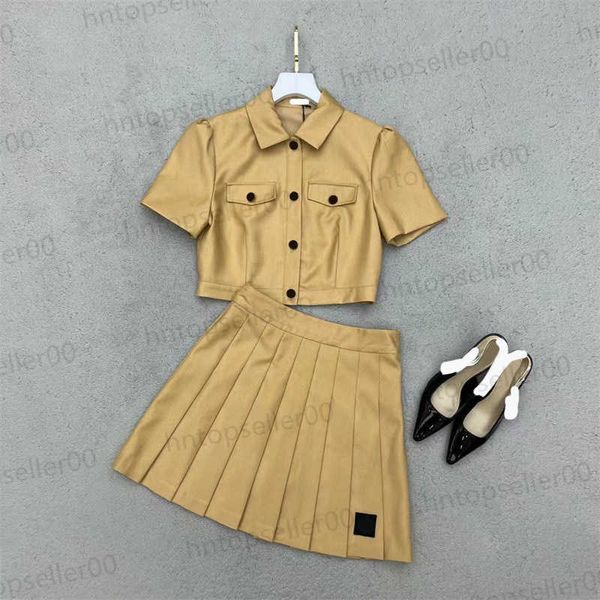 two piece skirt set womens designer clothing spring summer fashion casual loose simple bubble sleeve jacket with pleated skirt suit custom c, White 
two piece skirt set womens designer clothing spring summer fashion casual loose simple bubble sleeve jacket with pleated skirt suit custom c, White