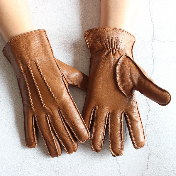 five fingers gloves goatskin leather gloves men' deerskin pattern outer seam retro motorcycle riding driving autumn and winter warm wo, Blue;gray
five fingers gloves goatskin leather gloves men' deerskin pattern outer seam retro motorcycle riding driving autumn and winter warm wo, Blue;gray