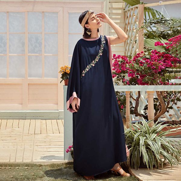 women's casual dresses ty-12 women's 2023 summer ethnic style round neck irregular loose waist embroidered navy long skirt, Black;gray
women's casual dresses ty-12 women's 2023 summer ethnic style round neck irregular loose waist embroidered navy long skirt, Black;gray