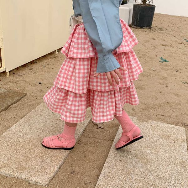 skirts 2022 spring korean style baby girls pink plaid skirts cotton cute toddlers children layered skirt skirt for girls t230301, Blue
skirts 2022 spring korean style baby girls pink plaid skirts cotton cute toddlers children layered skirt skirt for girls t230301, Blue