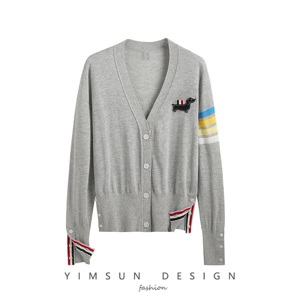 womens jackets summer puppy embroidered vneck knitted cardigan womens fourbar webbing outer sunscreen airconditioning shirt 230302, Black;brown
womens jackets summer puppy embroidered vneck knitted cardigan womens fourbar webbing outer sunscreen airconditioning shirt 230302, Black;brown