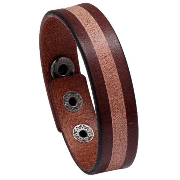 black brown color leather adjustable charm bracelets handmade retro bangle party club decor jewelry for men, Golden;silver
black brown color leather adjustable charm bracelets handmade retro bangle party club decor jewelry for men, Golden;silver