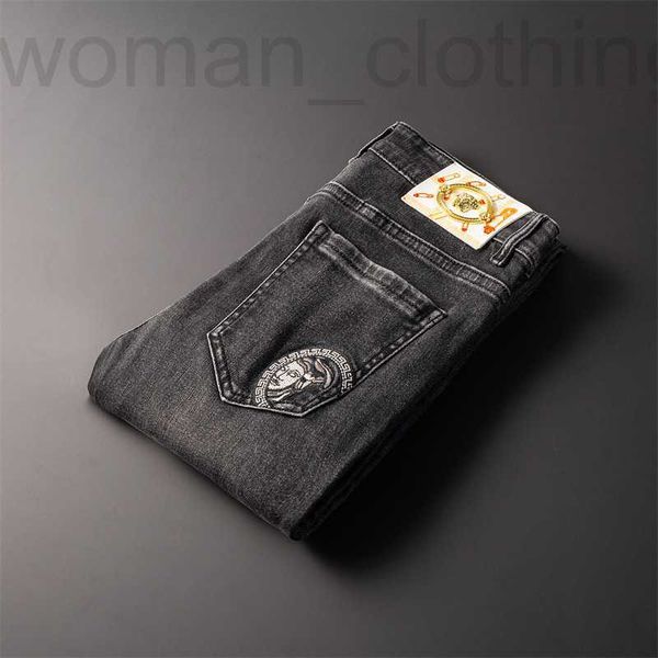 men's jeans designer autumn and winter dark grey casual small straight business slim fit 7fuz, Blue
men's jeans designer autumn and winter dark grey casual small straight business slim fit 7fuz, Blue