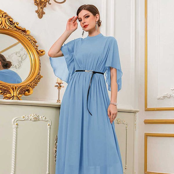 women's casual dresses zg-21606 fashion muslim women's 2023 summer high neck flare sleeve solid color dresses, Black;gray
women's casual dresses zg-21606 fashion muslim women's 2023 summer high neck flare sleeve solid color dresses, Black;gray