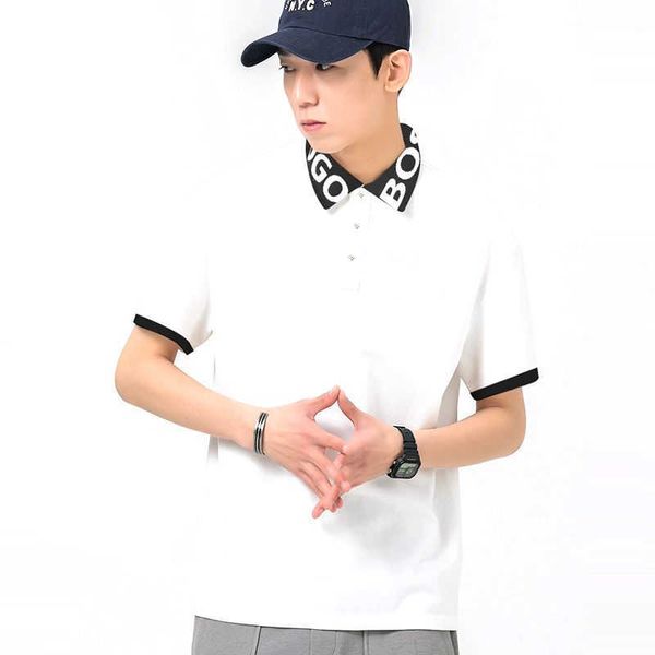 bo 23 ss mens polo shirt letter embroidery business casual tshirt designer tshirt men short sleeve t-shirt lapel sweatshirt pullover shirts, White;black
bo 23 ss mens polo shirt letter embroidery business casual tshirt designer tshirt men short sleeve t-shirt lapel sweatshirt pullover shirts, White;black