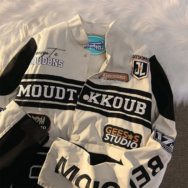 womens jackets vintage letter embroidery detachable motorcycle suit y2k winter loose casual couple racing women 230302, Black;brown
womens jackets vintage letter embroidery detachable motorcycle suit y2k winter loose casual couple racing women 230302, Black;brown