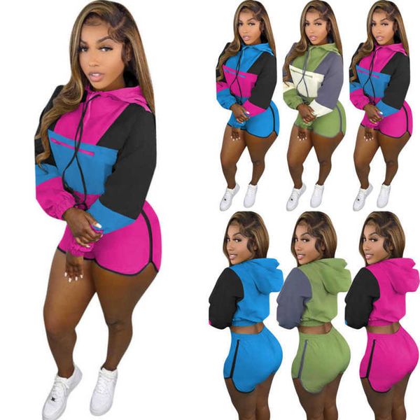 2023 women tracksuits two piece set outfits designer long sleeve hoodies pocket printing casual short sets spring summer clothing, Gray
2023 women tracksuits two piece set outfits designer long sleeve hoodies pocket printing casual short sets spring summer clothing, Gray