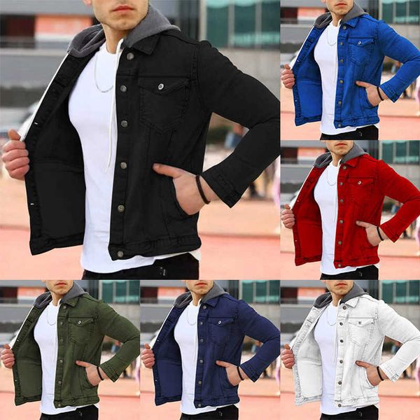 men's clothing 2022 autumn and winter fashion casual slim fit hooded coat multi pocket light plate workwear jacket, Black
men's clothing 2022 autumn and winter fashion casual slim fit hooded coat multi pocket light plate workwear jacket, Black
