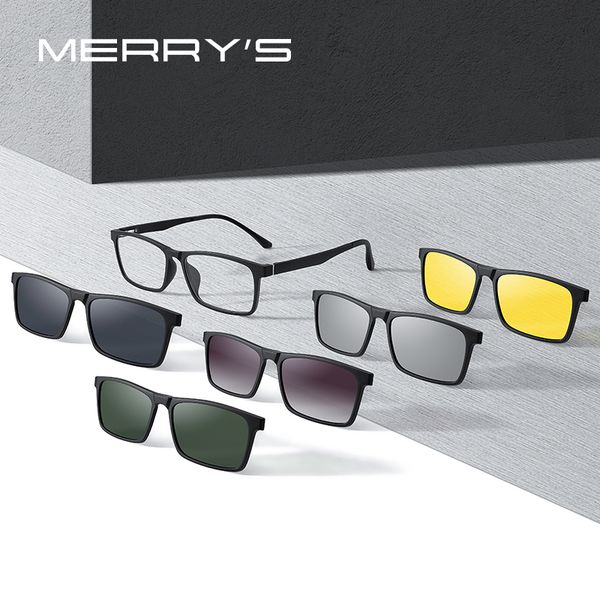 sunglasses frames merrys design 5 in 1 magnet polarized clip glasses frame men women tr90 glasses frame square eyeglasses s2149 230302, Silver
sunglasses frames merrys design 5 in 1 magnet polarized clip glasses frame men women tr90 glasses frame square eyeglasses s2149 230302, Silver