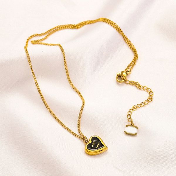 classic fashion pendant necklaces for women elegant heart necklace highly quality choker chains designer jewelry 18k plated gold girls gift, Silver
classic fashion pendant necklaces for women elegant heart necklace highly quality choker chains designer jewelry 18k plated gold girls gift, Silver