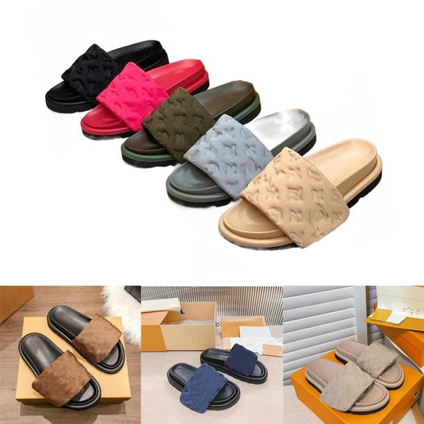 pillow slides women designer slippers summer fashion prints front strap padded sandels flat mules beach sandals shoes, Black
pillow slides women designer slippers summer fashion prints front strap padded sandels flat mules beach sandals shoes, Black
