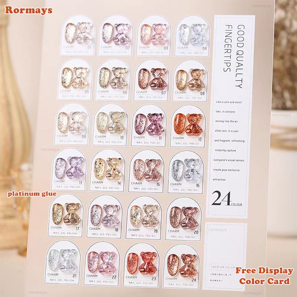 rormays 24 color nail polish set flash chips gel flash reflective nail polish gel varnish uv led immersed gel paint 15ml wholesale factory
rormays 24 color nail polish set flash chips gel flash reflective nail polish gel varnish uv led immersed gel paint 15ml wholesale factory