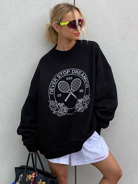 women's hoodies sweatshirts jyate large size o neck pullovers female long sleeve letter printed casual women solid high street loose 23, Black
women's hoodies sweatshirts jyate large size o neck pullovers female long sleeve letter printed casual women solid high street loose 23, Black