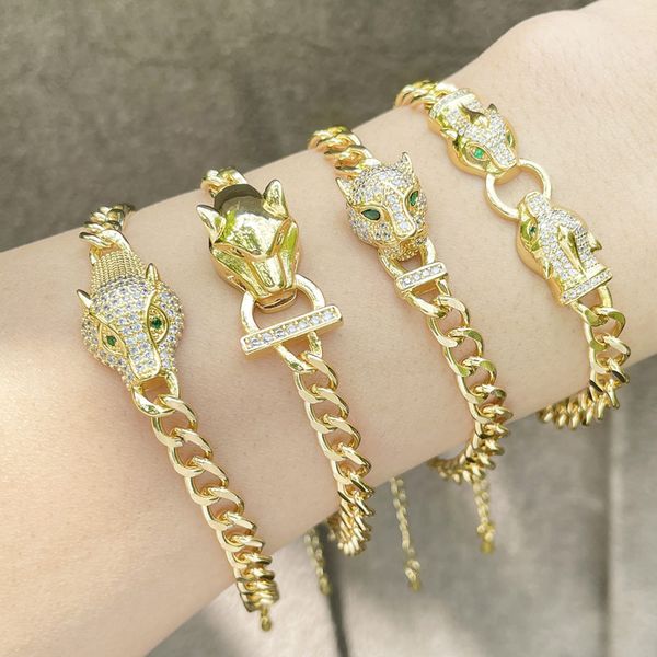 street hip-hop cuban bracelet small crowd exaggerated personality cold wind leopard head bracelet female wholesale, Black
street hip-hop cuban bracelet small crowd exaggerated personality cold wind leopard head bracelet female wholesale, Black
